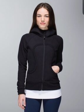 Lululemon Black Scuba Hoodie Zip Up